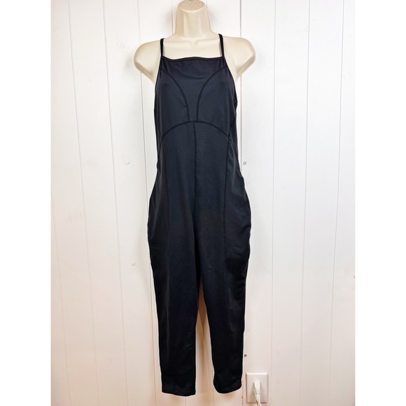 Free People X FP Movement Ashford Jumpsuit Womens L Black One-piece - Picture 2 of 7